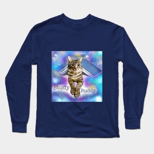 Study Buddy Cat Long Sleeve T-Shirt
